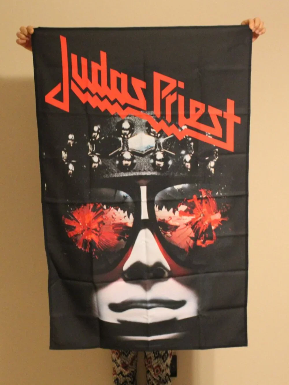 Judas Priest Hell Bent Leather Tapestry Fabric Cloth Poster Flag Banner Box 2